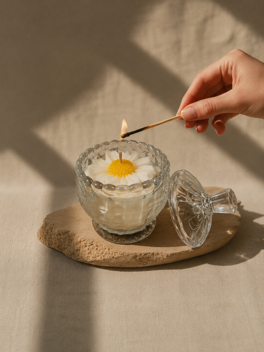Lumânare parfumată în bombonieră - Vanilie & Bezea 210 g