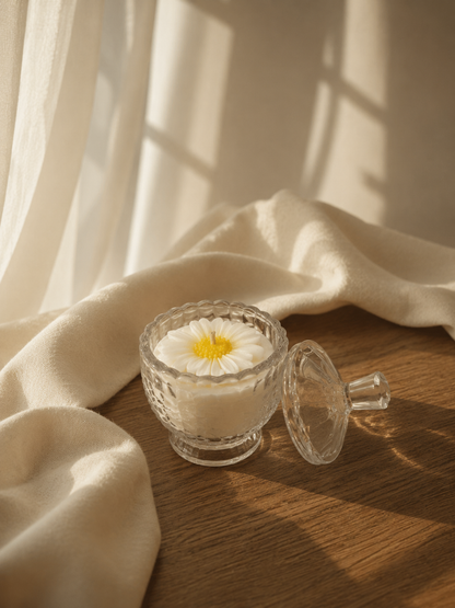 Lumânare parfumată în bombonieră - Vanilie & Bezea 210 g